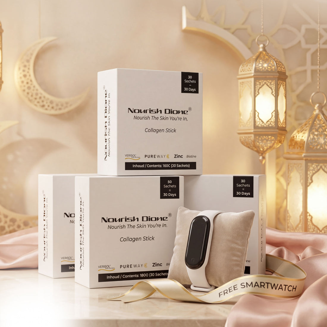 3+1 Collagen Booster® + 1 Free Smartwatch®