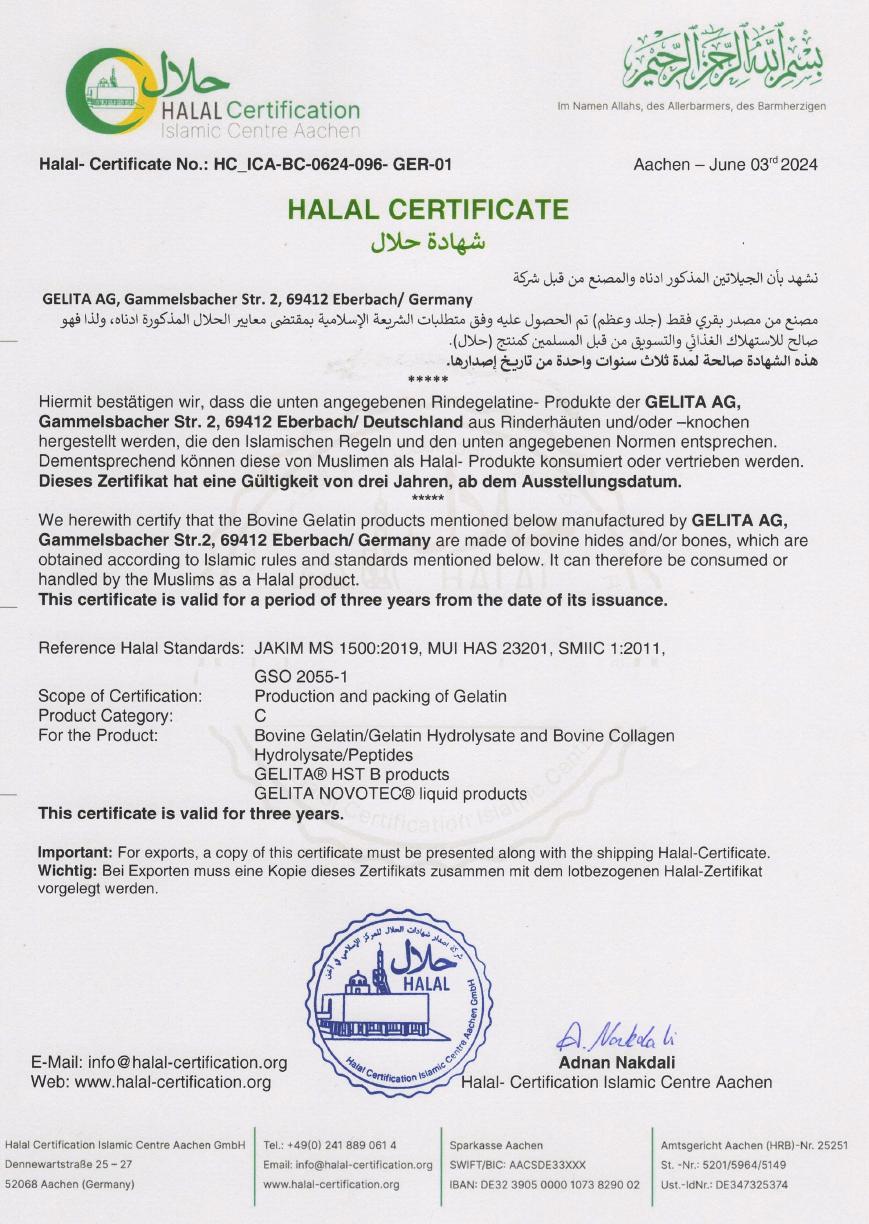 Halal certified collagen